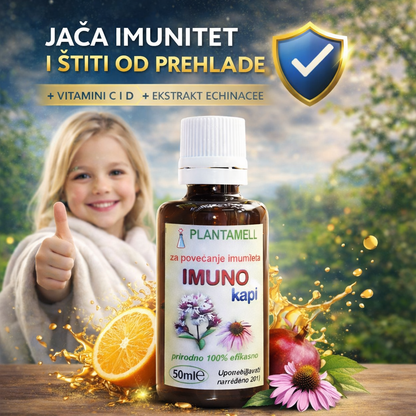 🛡️IMUNO Kids kapi 1+1 GRATIS – Prirodno Rešenje za Česte Prehlade i Slab Imunitet