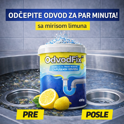 🍋OdvodFix – Granule za Trajno Rešenje Zapušenih Odvoda - sa mirisom Limuna